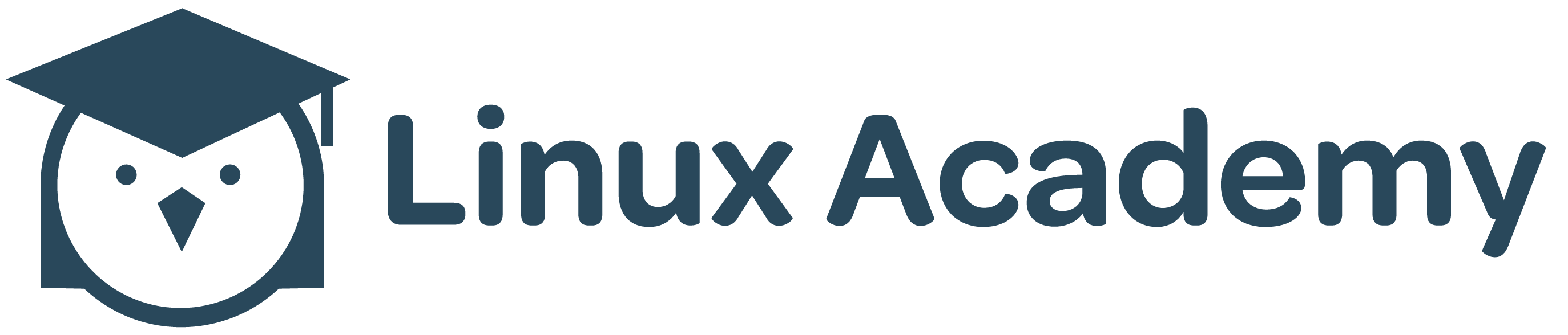 Linux Academy owl and wordmark